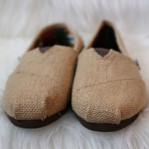 Toms Classic Slip On - Tan Burlap